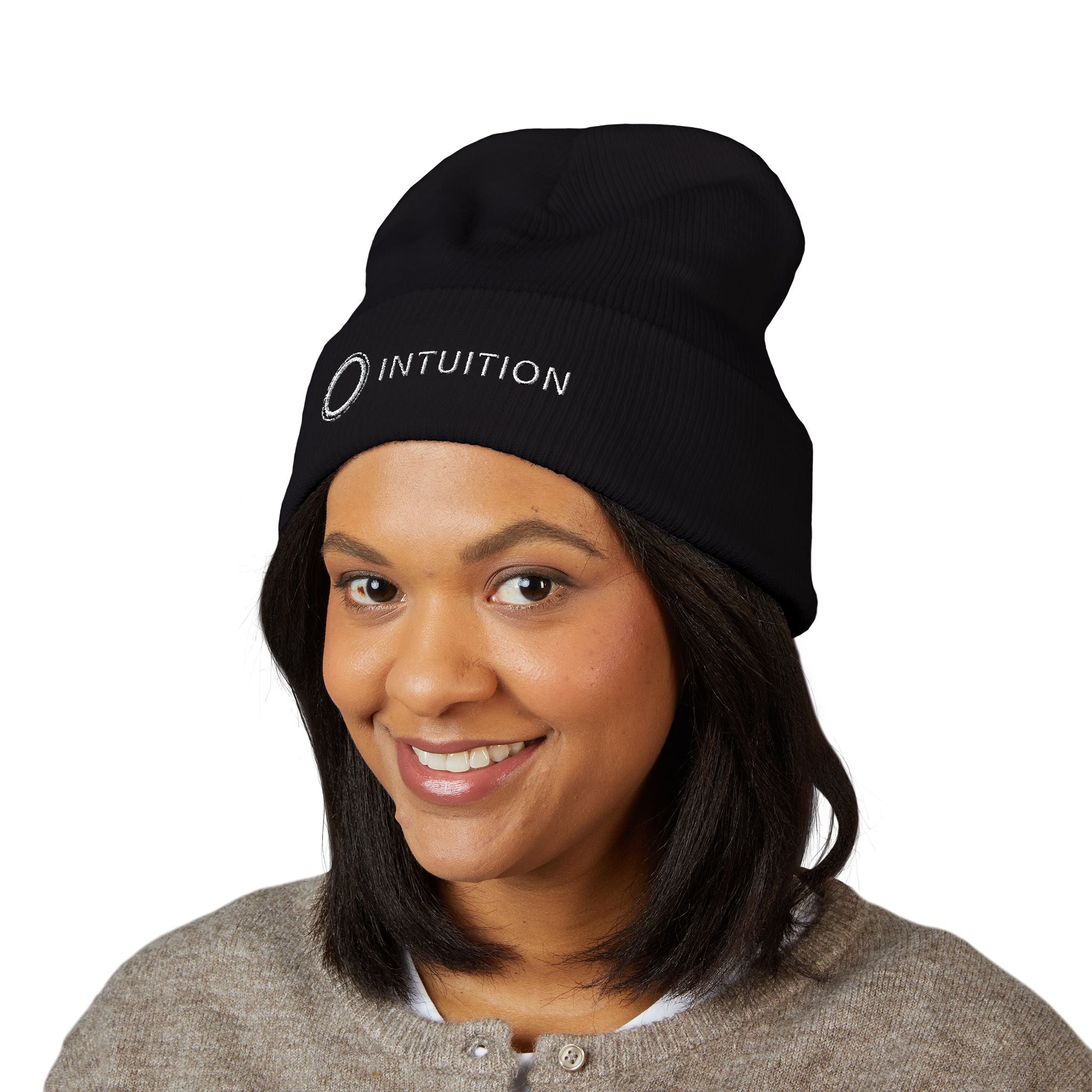 Intuition Embroidered Classic Cuffed Beanie